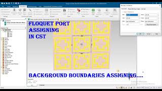 floquet port and boundaries assigning in cst [upl. by Kcirted858]