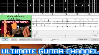 Guitar Solo Tab A Nightingale Sang In Berkeley Square [upl. by Goetz]