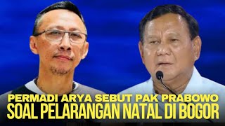 🔴 MANTAP‼️ PERMADI ARYA AKHIRNYA ANGKAT BICARA SOAL PELARANGAN NATAL JEMAAT GPdI DI BOGOR [upl. by Stephana]