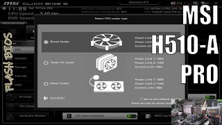 FLASH BIOS MSI H510MA PRO [upl. by Agathy]