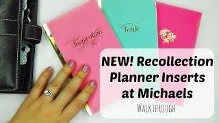 NEW Recollections Planner Inserts at Michaels  Walkthrough of Goals Inspiration and To Do [upl. by Ellednahc]