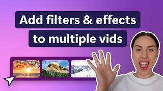 How to add filters and effects to multiple videos at once [upl. by Aicinod721]