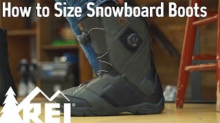 Snowboarding How to Size Snowboard Boots [upl. by Waldos]