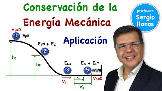 Conservación de la Energía mecánica Aplicación  Conservation of Energy [upl. by Elatnahs]