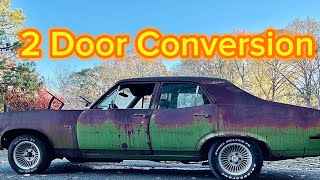 Converting a Four Door Chevy Nova to a Two Door [upl. by Alrac731]