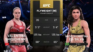 Valentina Shevchenko vs Natalia Cristina da Silva Full Fight  UFC 5 Fight Night [upl. by Nnov130]