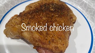 Smoked chicken on the pellet grill  chicken thighs [upl. by Nnaeus]