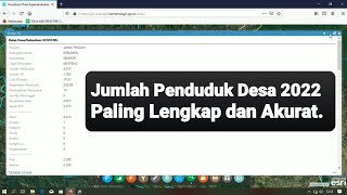 Data Jumlah Penduduk Desa 2022 Paling Lengkap Kemendagri [upl. by Aline]