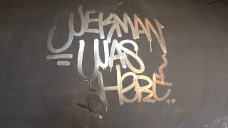 Graffiti test with Wekman New Molotow ink Burner chrome [upl. by Merton]