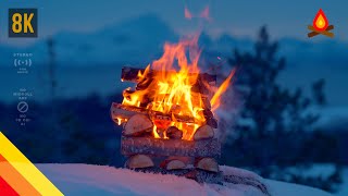 Winter Solstice 🔥 8K Campfire [upl. by Etnovert629]