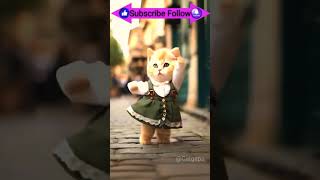 Hamato chalo music bollywood song hindisong love dance funny cat cartoon newsong [upl. by Erbua980]