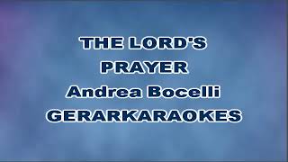 The Lords Prayer  Andrea Bocelli  Karaoke [upl. by Ajram]