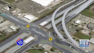 Louisianas first Diverging Diamond Interchange near MSY ready to open [upl. by Kciredohr]