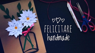 Felicitare handmade  flori de primavara [upl. by Fisch650]