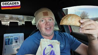 Taco Bell Caramel Apple Empanada Decades Menu Review [upl. by Rasecoiluj698]