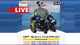 🔴SUDAH DIMULAI  Link Live Streaming MotoGP San Marino Misano Circuit  Minggu 13 September 2020 [upl. by Ellehciram]