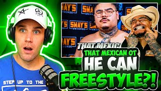 OFF TOP FREESTYLE  Rapper Reacts to That Mexican OT  quotSway Freestylequot [upl. by Ellekim]