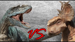 Gorgosaurus vs Pachyrhinosaurus  SPORE [upl. by Ecirual]