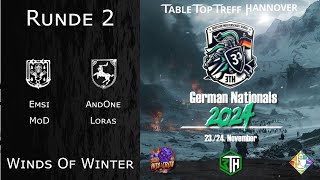 Runde 2  ASoIaF Deutsche Meisterschaft 24  Emsi v AndOne [upl. by Balbur]