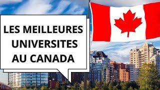 TOP 10 des meilleures universités du Canada [upl. by Curnin588]