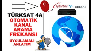 TÜRKSAT 4A OTOMATİK KANAL ARAMA FREKANSI [upl. by Ggerg]