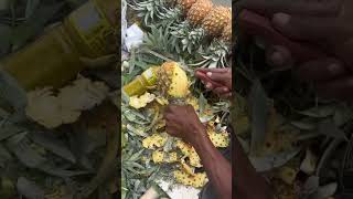 ananas fruit fruitcutting hygiene hygienicfood eathealthybehealthy healthymindhealthybody [upl. by Neeka]