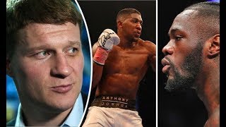 TEAM ALEXANDER POVETKIN SPEAK ON ANTHONY JOSHUA FIGHT NEXT [upl. by Ayala]