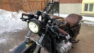 1982 GL 1100 Goldwing Cafe Racer Exhaust [upl. by Onaicram]