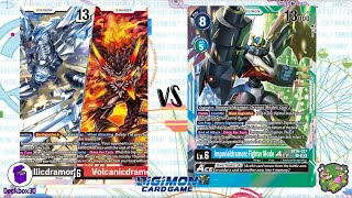 DIGIMON TCG Local match Dragon LINKZ RedBlack vs Imperialdramon BlueGreen  TEA AND COFFEE [upl. by Edd191]