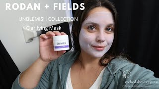 I pamper myself with the Rodan  Fields Unblemish Clarifying Mask [upl. by Eidda1]