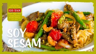 Noodles recept met ketjap sesam woksaus  Han’s Recepten  GoTan [upl. by Ahl119]