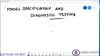 Model specification errors [upl. by Eliezer511]