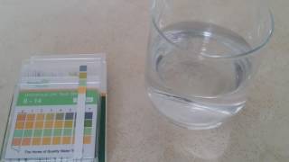 Testing the pH of tap water with Simplex Health pH test strips [upl. by Yerffoeg]