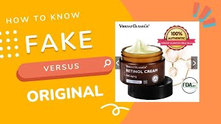 Vibrant Glamour Retinol  How to know Fake Vs Original Retinol Cream Benefits Is it effective [upl. by Sarazen]