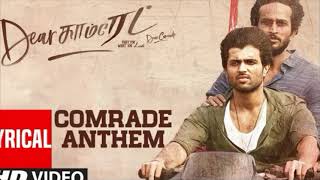 Dear Comrade Anthem Tamil Vijay Deverakonda Rashmika Bharat Kamma [upl. by Iahc910]