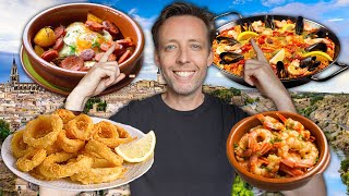 BEST Food in ALL of Spain Tapas Paella Churros Seafood amp More [upl. by Assenar]