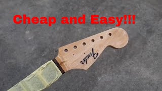 Make Your Own Headstock Logo For Cheap Using Packing Tape [upl. by Vicki31]