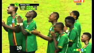 Orange Africa Cup Of Nations 2012  Zambia vs Ivory Coast PenaltyShootout 87 [upl. by Huber]