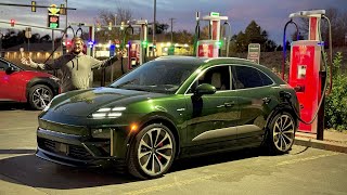 Porsche Macan Turbo Electric 70MPH Highway Range Test From Full Until It Dies [upl. by Anuaik]