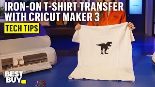 Create IronOn TShirt Transfer with Cricut Maker 3 Smart Cutting Machine – Tech Tips from Best Buy [upl. by Asiaj]