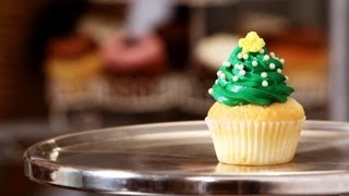 How to Make Christmas Cupcakes  Cupcake Tutorials [upl. by Aitnahs]