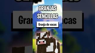 Como hacer una Granja de vacas sencilla en Minecraft Bedrock 120 [upl. by Luzader]