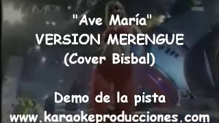 KARAOKE  David Bisbal  Ave Maria  Version Merengue  DEMO PISTA INSTRUMENTAL [upl. by Patrick]