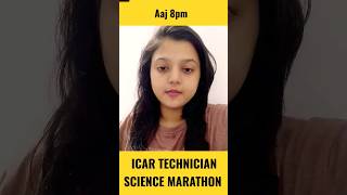 Icar technician 7 july exam Science marathon icar2023 icar studyfy [upl. by Amabil]