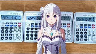 リゼロ3期 OP 「Reweave」 電卓演奏 ReZero Season 3 OP Calculator Cover [upl. by June]