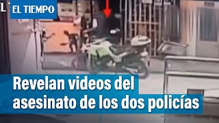 Revelados videos del asesinato de los dos policías de Bosa  El Tiempo [upl. by Elleinnod283]