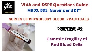 Experiment 2  Osmotic fragility of RBCs  Physiology VIVA and OSPE Guide [upl. by Siana92]