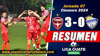 GOLEADA DE LOS TOROS Malacateco 3 vs Cobán Imperial 0  Jornada 7  Clausura 2024 [upl. by Guenna811]