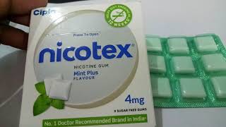 Nicotex 4 mg Tablet  Uses Dosage Side Effects Composition [upl. by Ayiak]