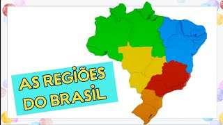 GEOGRAFIA AS REGIÕES DO BRASIL [upl. by Bertina]